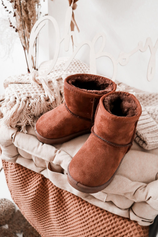 Warme Kinder-Winterstiefel in der Farbe Braun Gooby Warme Kinder-Winterstiefel in der Farbe Braun Gooby