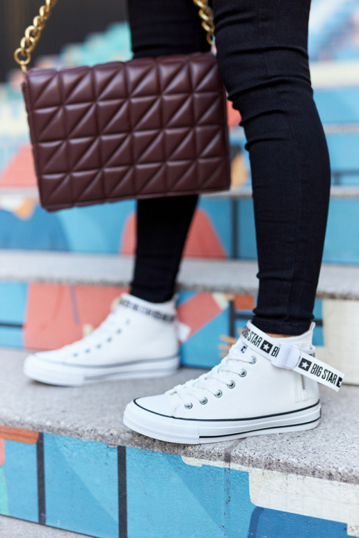 Gewärmte Freizeitschuhe Big Star GG274027 weiße Farbe