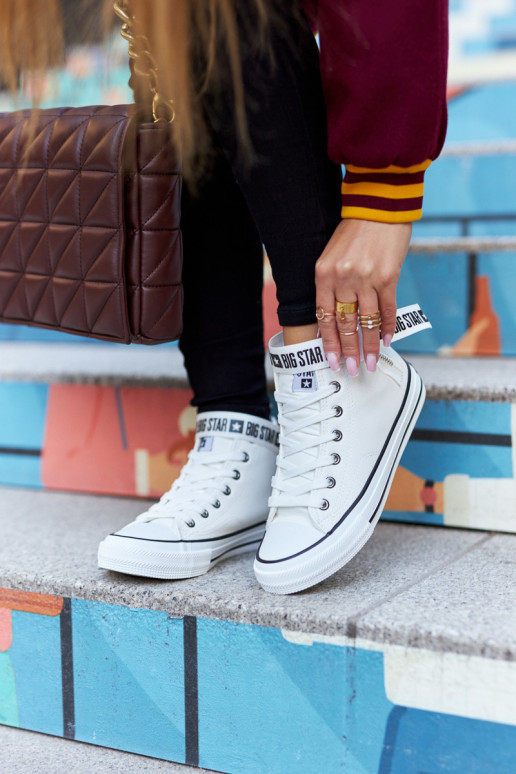 Gewärmte Freizeitschuhe Big Star GG274027 weiße Farbe Gewärmte Freizeitschuhe Big Star GG274027 weiße Farbe