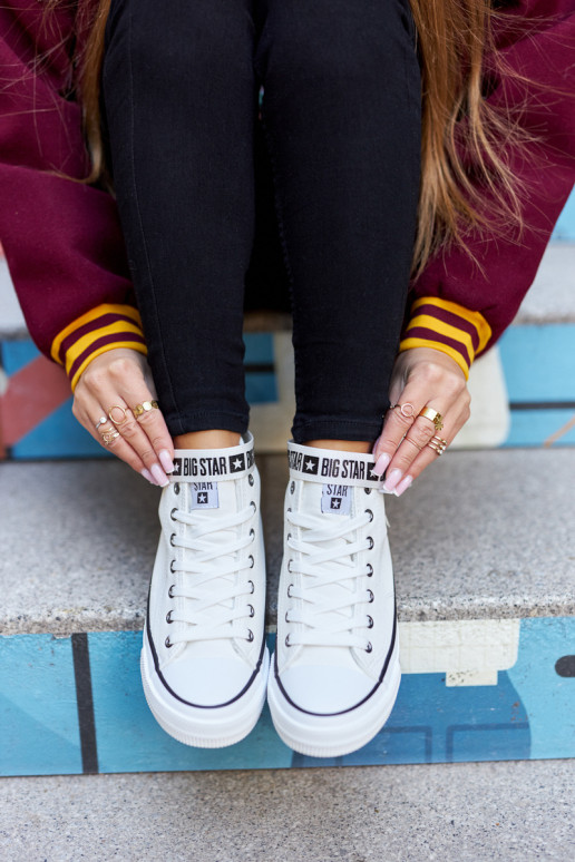 Gewärmte Freizeitschuhe Big Star GG274027 weiße Farbe Gewärmte Freizeitschuhe Big Star GG274027 weiße Farbe