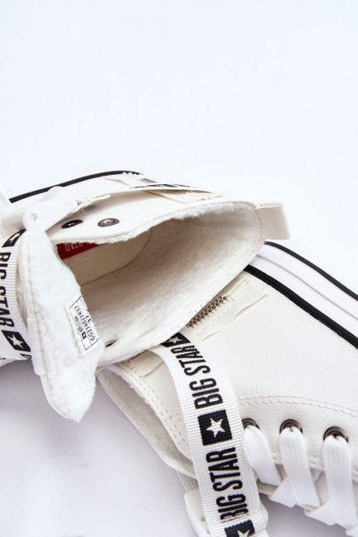 Gewärmte Freizeitschuhe Big Star GG274027 weiße Farbe Gewärmte Freizeitschuhe Big Star GG274027 weiße Farbe