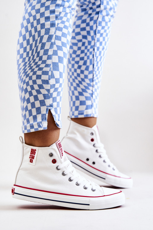 Freizeitschuhe mit Sohle Big Star JJ274127 weiße Farbe Freizeitschuhe mit Sohle Big Star JJ274127 weiße Farbe