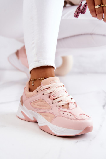 Sportliche Schuhe mit Riemen in rosa Hassie 2