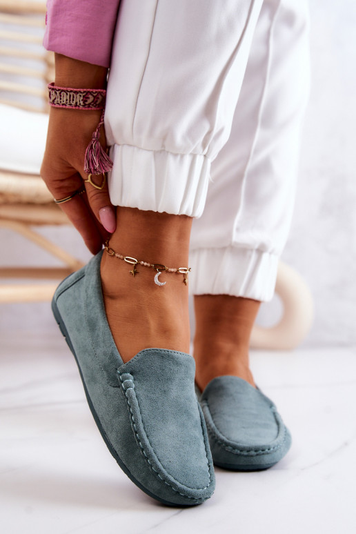 Wildledermokassins in Mintfarbe Morreno Wildledermokassins in Mintfarbe Morreno