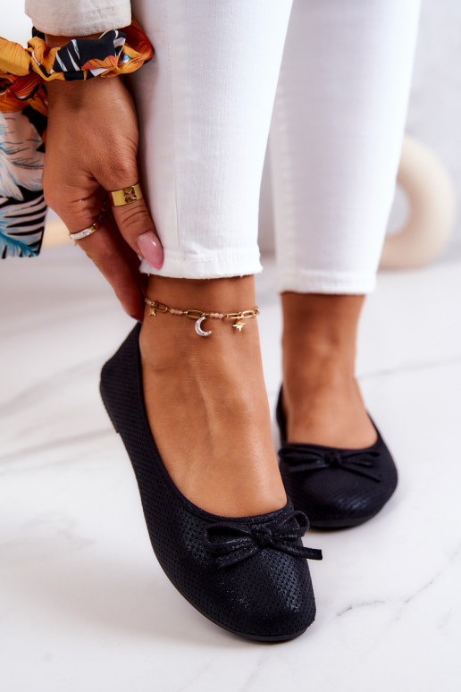 Ballerinas Klassisches Modell schwarz Farbe Fimme Ballerinas Klassisches Modell schwarz Farbe Fimme