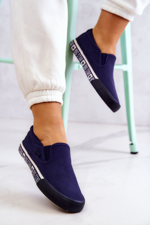 Sneakers Slip-on Big Star HH274011 dunkelblau Sneakers Slip-on Big Star HH274011 dunkelblau