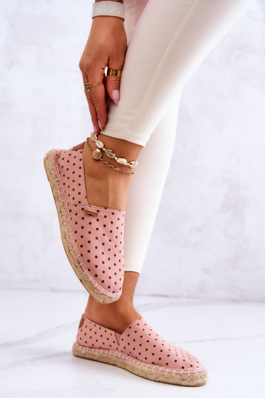Espadrilles mit Punkten Big Star JJ274869 rosa Espadrilles mit Punkten Big Star JJ274869 rosa