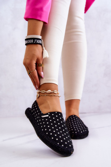 Espadrilles mit Punkten Big Star JJ274867 schwarz