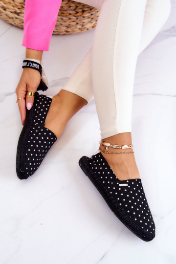 Espadrilles mit Punkten Big Star JJ274867 schwarz 2