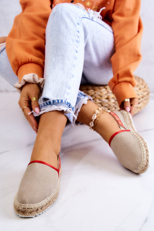 Stoff-Espadrilles des widerstandsfähigen Modells Big Star JJ274879 beige