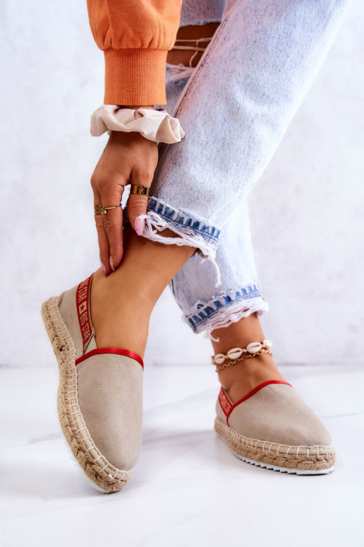 Stoff-Espadrilles des widerstandsfähigen Modells Big Star JJ274879 beige