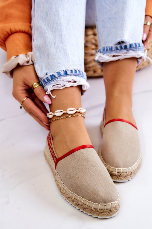 Stoff-Espadrilles des widerstandsfähigen Modells Big Star JJ274879 beige