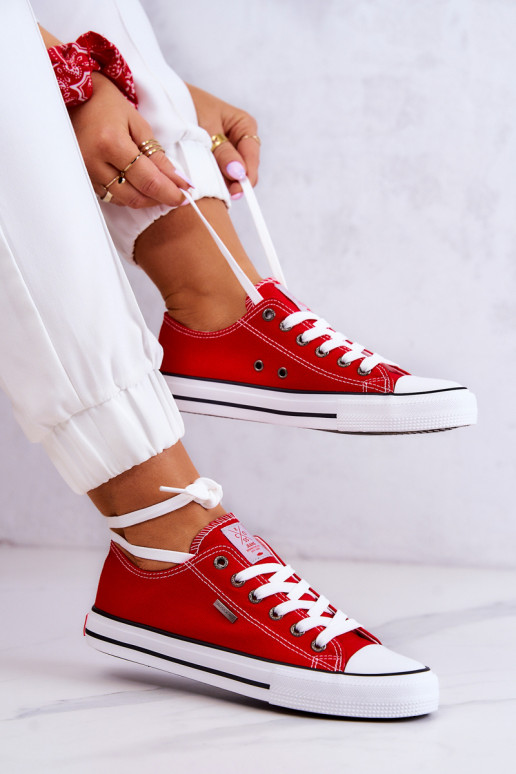 Klassisches Modell Freizeitschuhe Cross Jeans JJ2R4010C rote Farbe