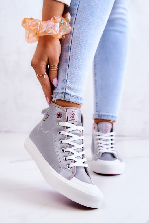 Freizeitschuhe mit Sohle Cross Jeans JJ2R4057C graue Farbe Freizeitschuhe mit Sohle Cross Jeans JJ2R4057C graue Farbe