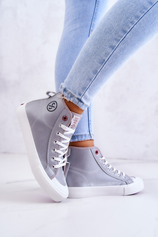 Freizeitschuhe mit Sohle Cross Jeans JJ2R4057C graue Farbe Freizeitschuhe mit Sohle Cross Jeans JJ2R4057C graue Farbe