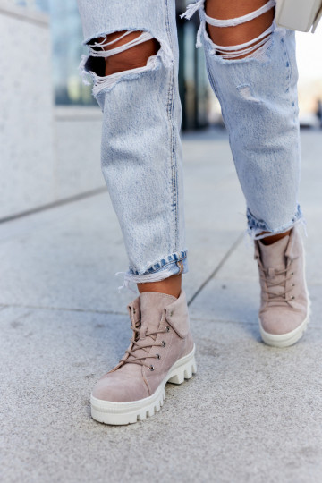 Dalles Wildleder-Stiefeletten mit Riemen 2