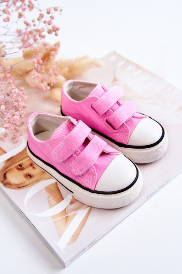Kinder-Freizeitschuhe mit Klebeverschlüssen in rosa Bernie 2