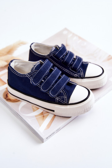 Bernie Kinder-Freizeitschuhe mit Klebeverschlüssen in Marineblau 2