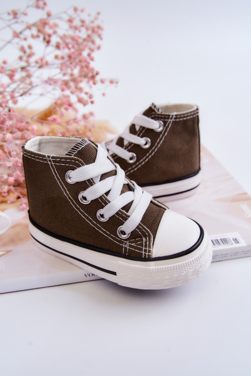 Kinder-Freizeitschuhe mit Sohle in der Farbe Khaki von Filemon Kinder-Freizeitschuhe mit Sohle in der Farbe Khaki von Filemon