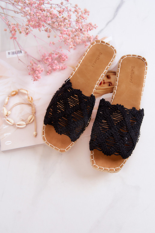 Leichte Hausschuhe in schwarzer Farbe Polly Leichte Hausschuhe in schwarzer Farbe Polly