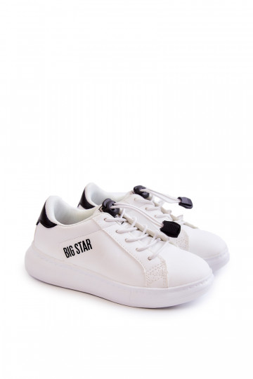 Kinder-Sneaker Big Star JJ374069 Weiß-schwarze Farben 2