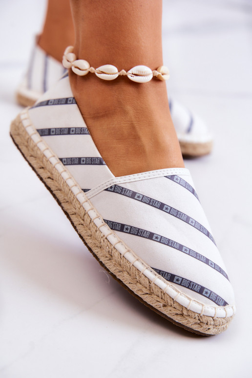 Espadrilles des klassischen Modells Big Star JJ274959 in Weiß