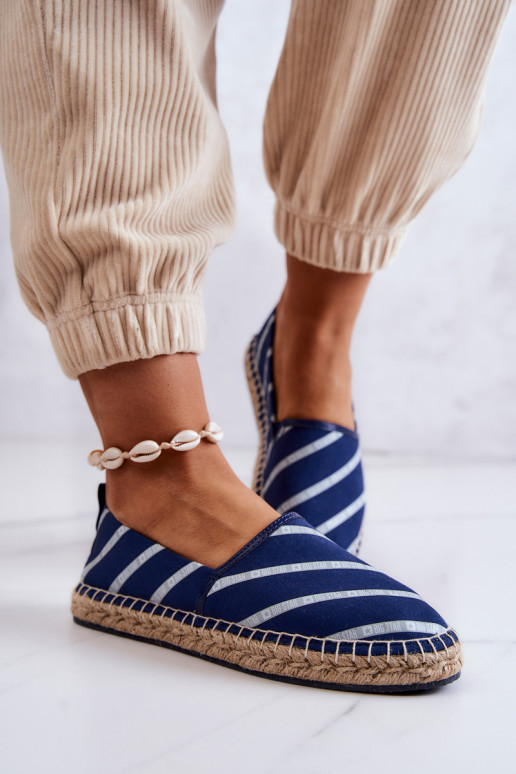 Klassisches Modell Espadrilles Big Star JJ274960 dunkelblau Klassisches Modell Espadrilles Big Star JJ274960 dunkelblau