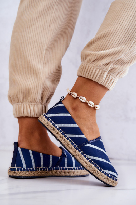 Klassisches Modell Espadrilles Big Star JJ274960 dunkelblau Klassisches Modell Espadrilles Big Star JJ274960 dunkelblau