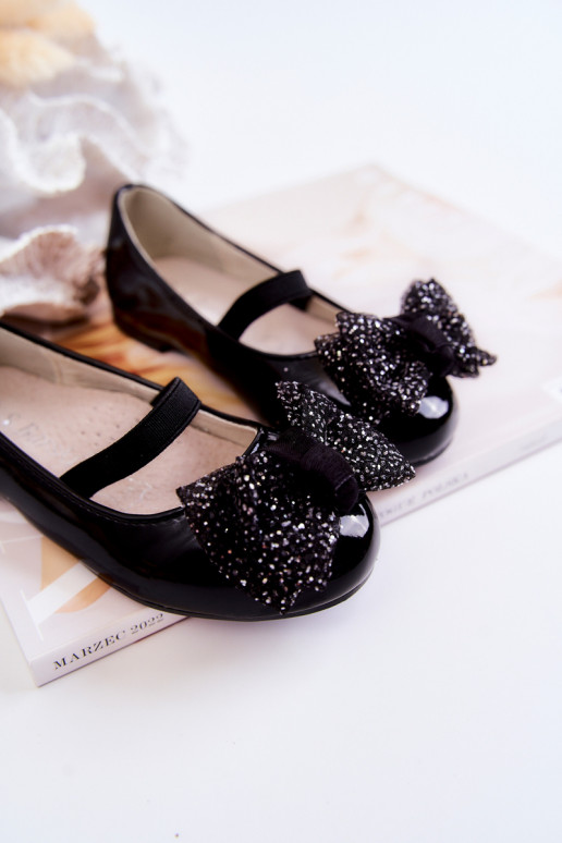 Ballerinas mit Bändern in der Farbe Schwarz Zolly