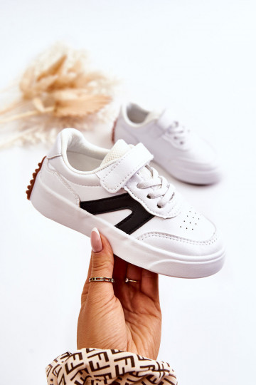 Kindersportschuhe Weiß-Schwarze Farbe Jessie