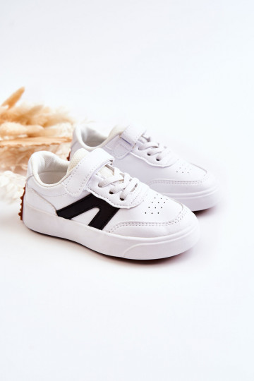Kindersportschuhe Weiß-Schwarze Farbe Jessie 2