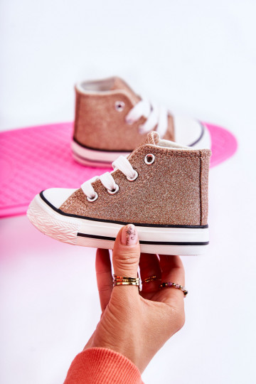 Catrina-Ledersneaker in roségoldener Farbe 2