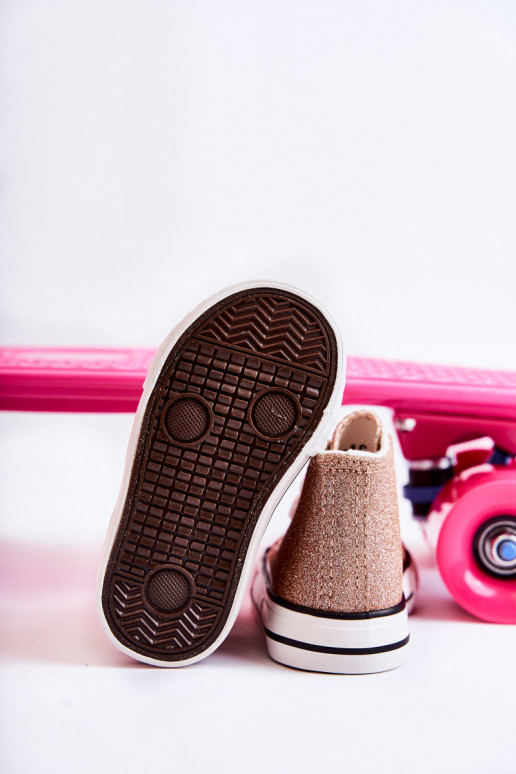 Catrina-Ledersneaker in roségoldener Farbe