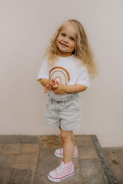 Kinder-Freizeitschuhe mit Absatz rosa Farbe Mona Kinder-Freizeitschuhe mit Absatz rosa Farbe Mona