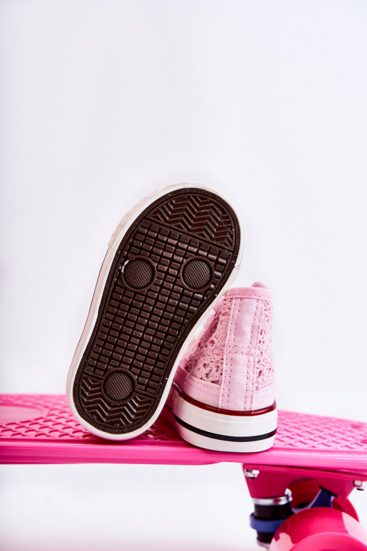 Kinder-Freizeitschuhe mit Absatz rosa Farbe Mona Kinder-Freizeitschuhe mit Absatz rosa Farbe Mona