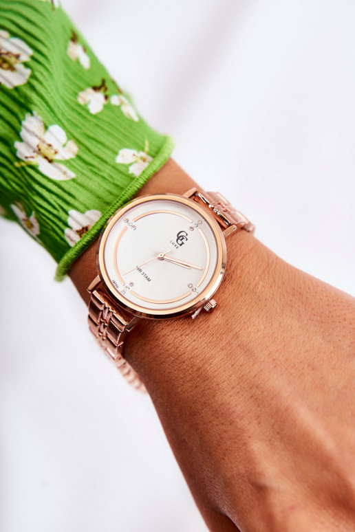 Damenuhr GG Luxe roségoldene Farbe Damenuhr GG Luxe roségoldene Farbe