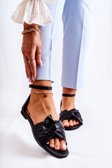 Damensandalen schwarz Farbe Astana