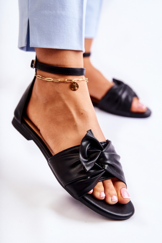 Damensandalen schwarz Farbe Astana