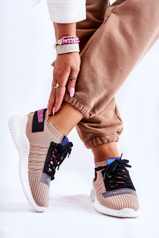 Klayra beige Klayra-Schuhe des widerstandsfähigen Modells Sneakers-Modell