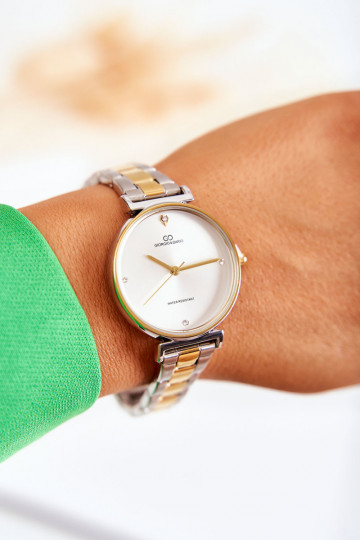 Wasserdichte Damenuhr Giorgio & Dario in der Farbe Gold-Silber 2