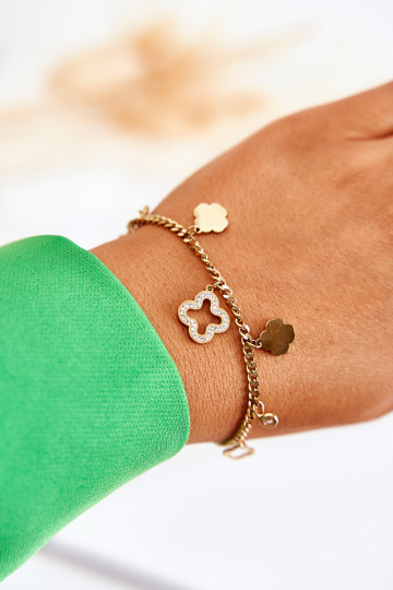 Armband mit schönen Details in Goldfarbe 2