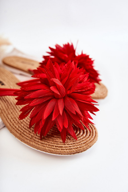 Hausschuhe in roter Farbe Eviana Hausschuhe in roter Farbe Eviana