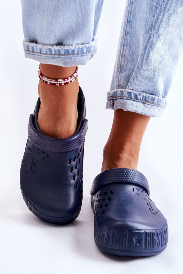 Leichte Hausschuhe Big Star II275002 dunkelblau 2