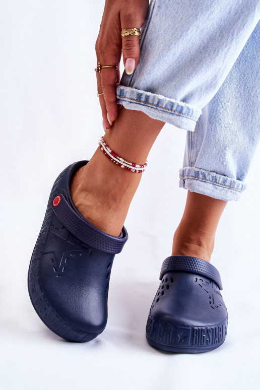 Leichte Hausschuhe Big Star II275002 dunkelblau