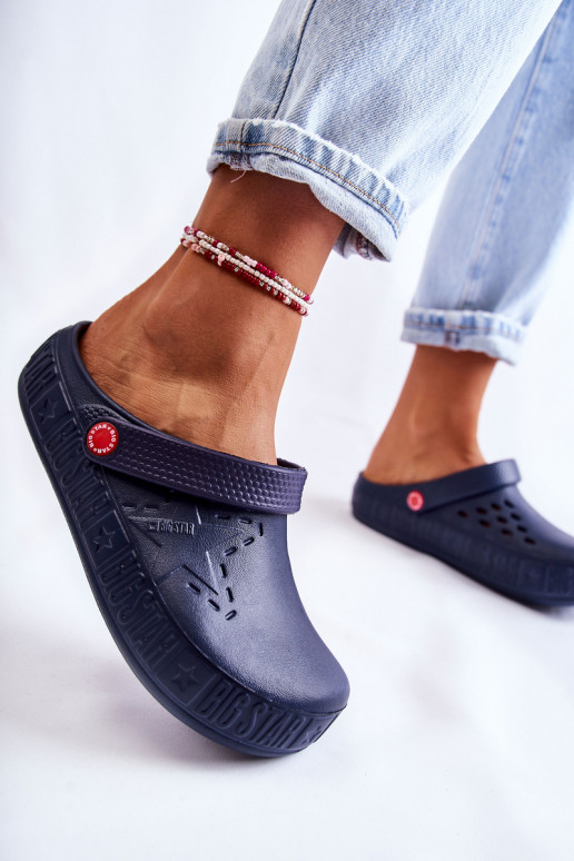 Leichte Hausschuhe Big Star II275002 dunkelblau