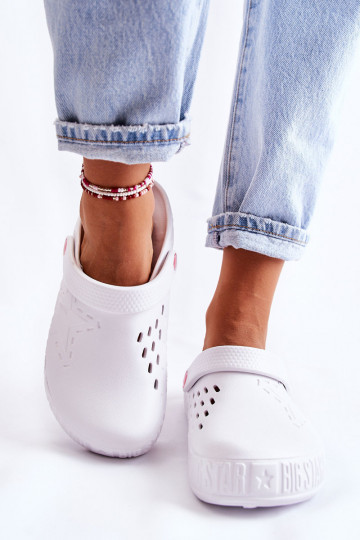 Leichte Hausschuhe Big Star II275003 weiße Farbe 2