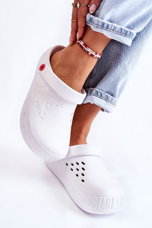 Leichte Hausschuhe Big Star II275003 weiße Farbe Leichte Hausschuhe Big Star II275003 weiße Farbe