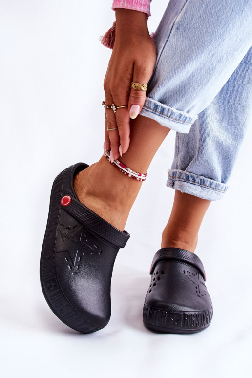 Leichte Hausschuhe Big Star II275001 schwarze Farbe Leichte Hausschuhe Big Star II275001 schwarze Farbe