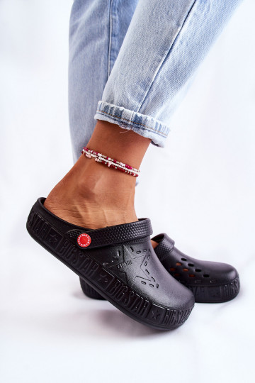 Leichte Hausschuhe Big Star II275001 schwarze Farbe 2