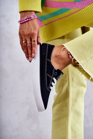 Stoff-Sneaker i Big Star KK274019 schwarz 2